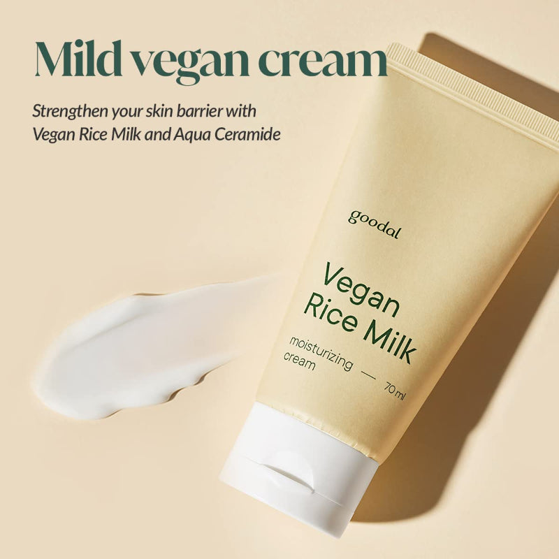  Vegan Rice Milk Moisturizing Cream - Korean-Skincare