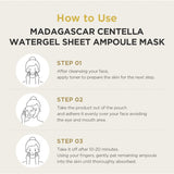  Madagascar Centella Watergel Sheet Ampoule Mask - Korean-Skincare