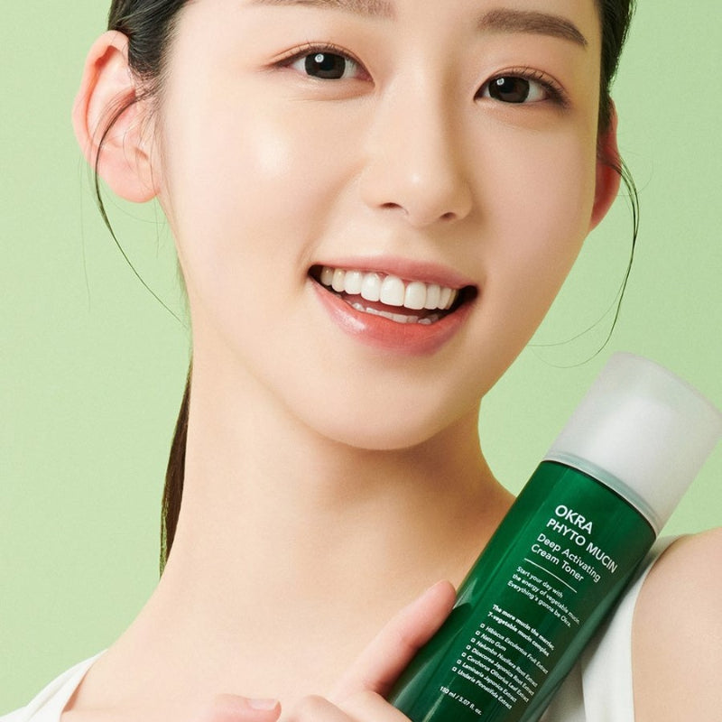  Okra Phyto Mucin Deep Activating Cream Toner - Korean-Skincare