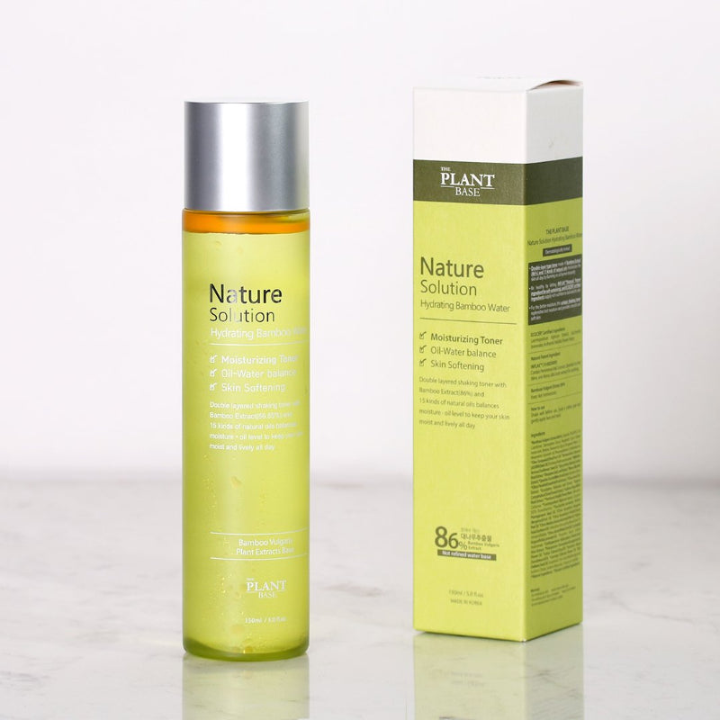 The Plant Base Nature Solution Hydrating Bamboo Water Toner - Korean-Skincare