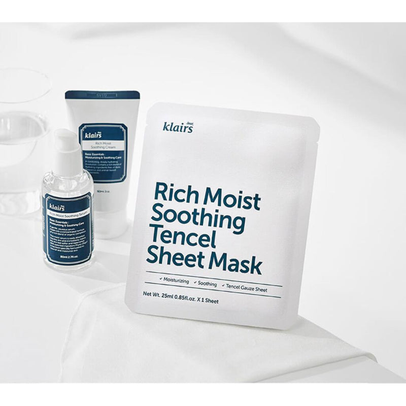 Klairs Rich Moist Soothing Tencel Sheet Mask - Korean-Skincare