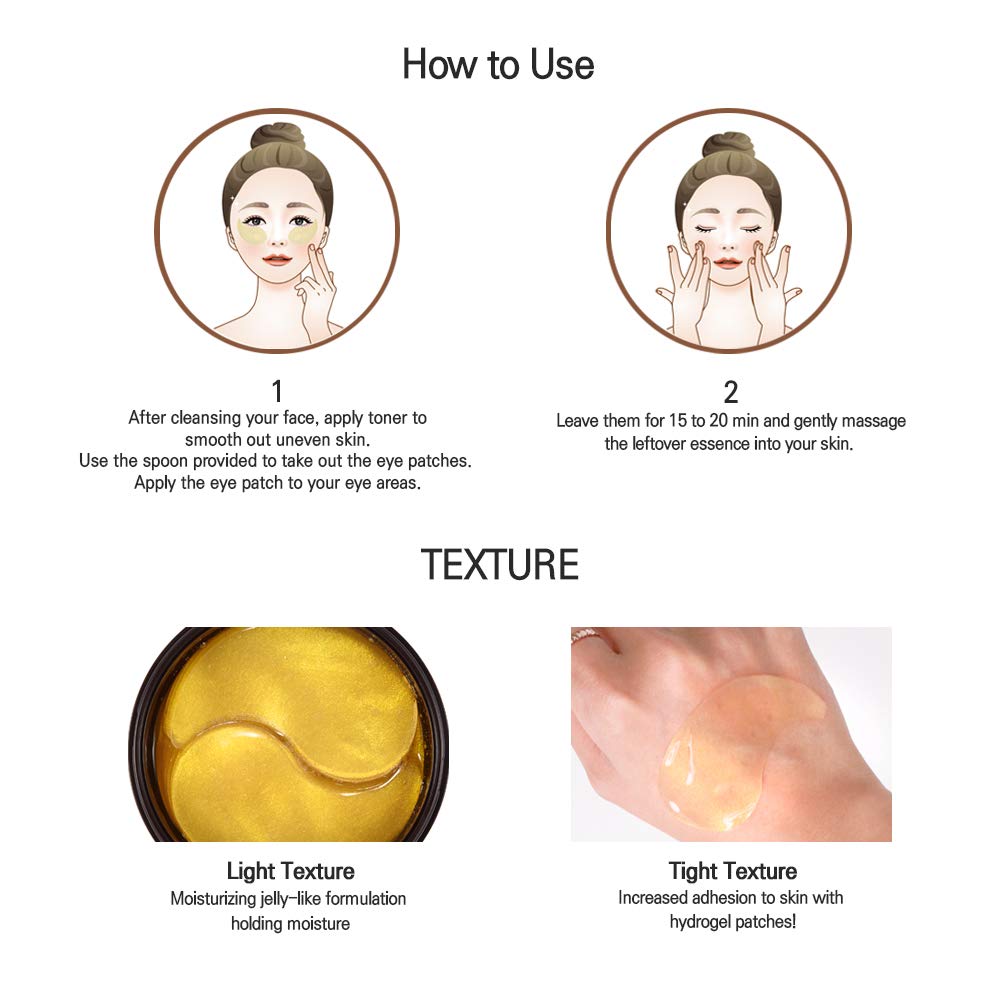 Mizon Snail Repair Intensive Gold Eye Gel Patch - Korean-Skincare