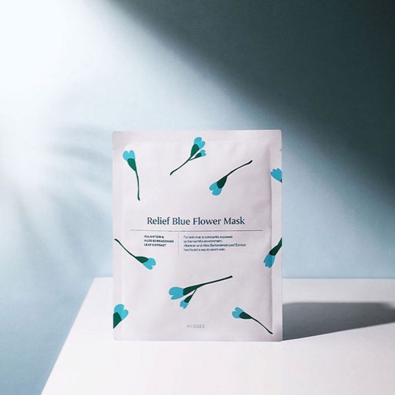 HYGGEE Relief Blue Flower Mask - Korean-Skincare