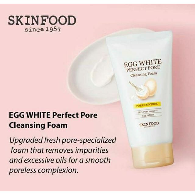 Skinfood Egg White Perfect Pore Cleansing Foam - Korean-Skincare